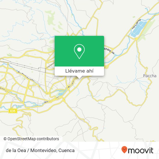 Mapa de de la Oea / Montevideo