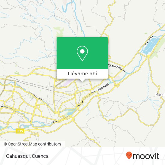 Mapa de Cahuasqui