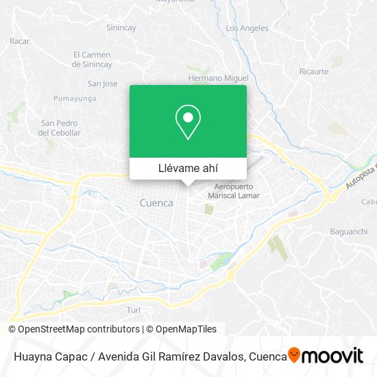 Mapa de Huayna Capac / Avenida Gil Ramírez Davalos