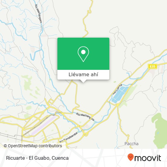 Mapa de Ricuarte - El Guabo
