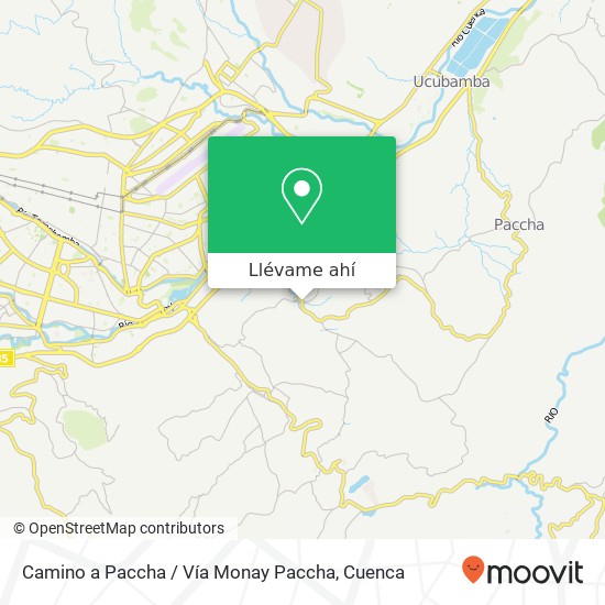 Mapa de Camino a Paccha / Vía Monay Paccha
