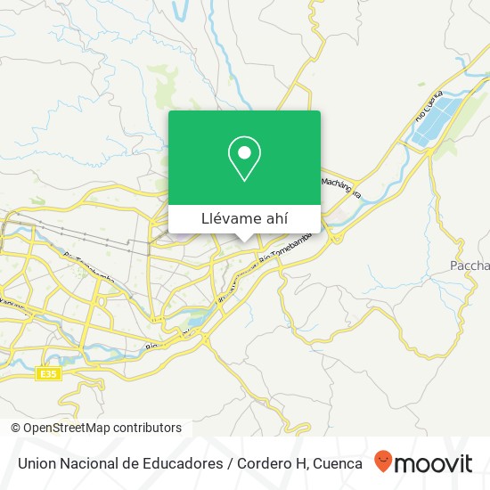Mapa de Union Nacional de Educadores / Cordero H