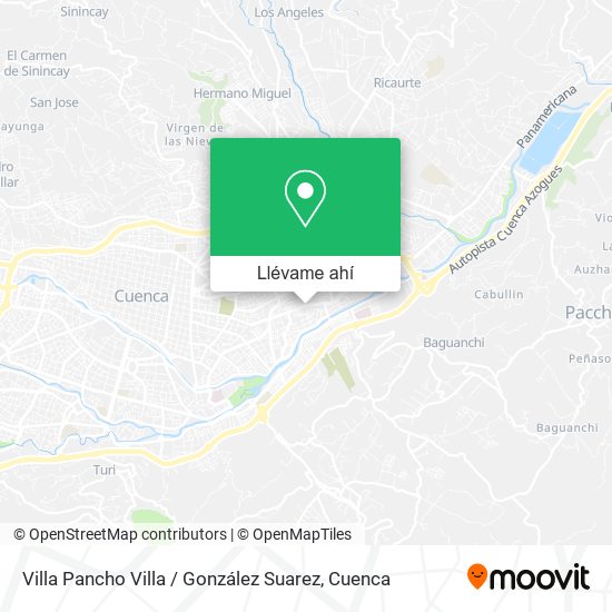 Mapa de Villa Pancho Villa / González Suarez