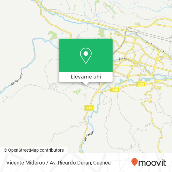 Mapa de Vicente Mideros / Av. Ricardo Durán