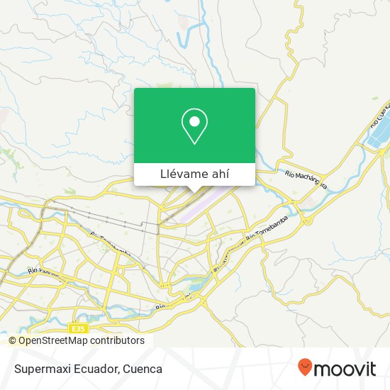 Mapa de Supermaxi Ecuador