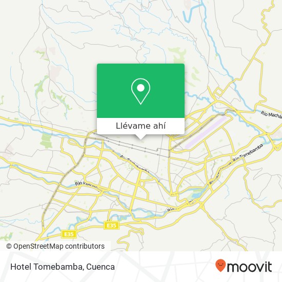 Mapa de Hotel Tomebamba