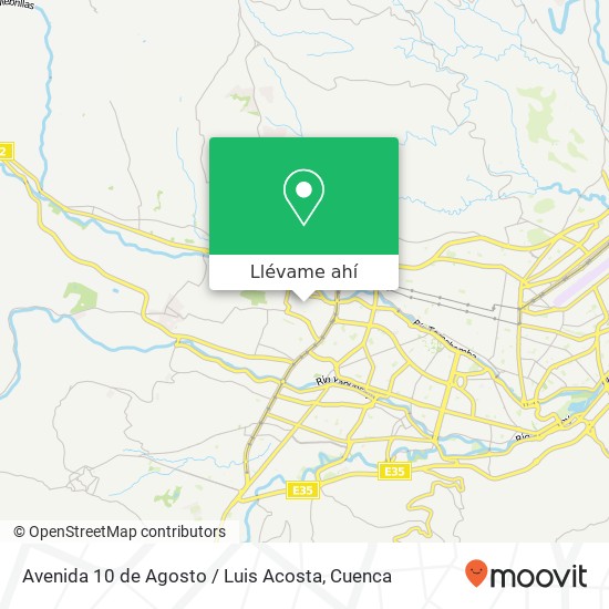 Mapa de Avenida 10 de Agosto / Luis Acosta