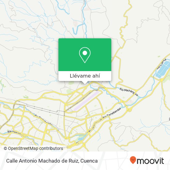 Mapa de Calle Antonio Machado de Ruiz