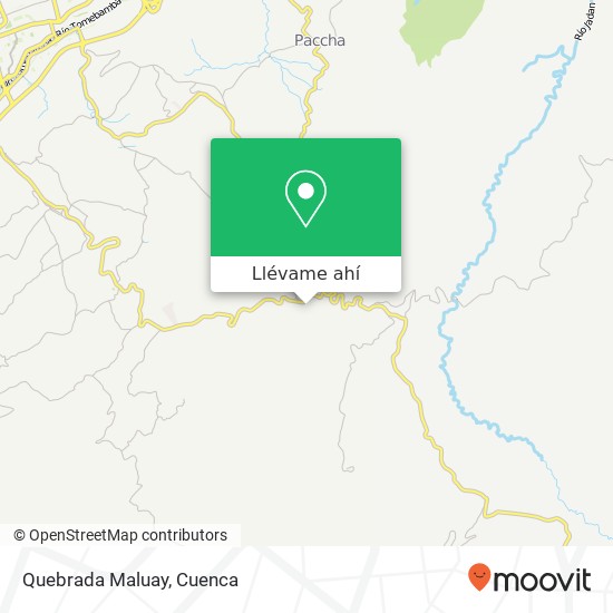 Mapa de Quebrada Maluay