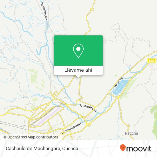 Mapa de Cachaulo de Machangara