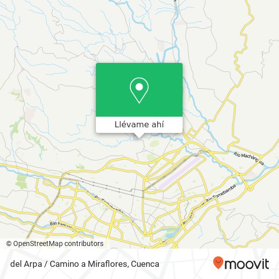 Mapa de del Arpa / Camino a Miraflores