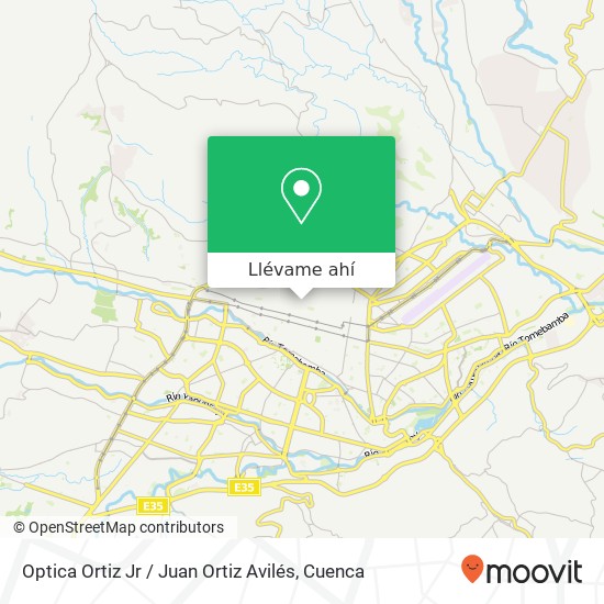 Mapa de Optica Ortiz Jr / Juan Ortiz Avilés
