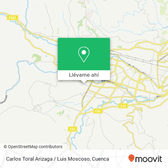 Mapa de Carlos Toral Arizaga / Luis Moscoso