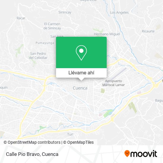 Mapa de Calle Pio Bravo