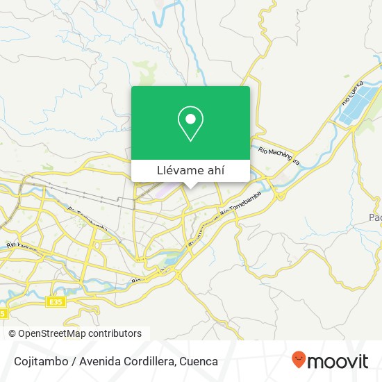 Mapa de Cojitambo / Avenida Cordillera