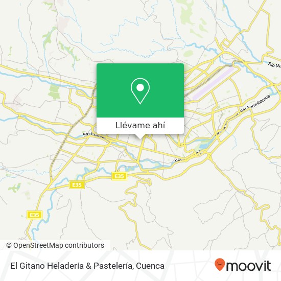 Mapa de El Gitano Heladería & Pastelería