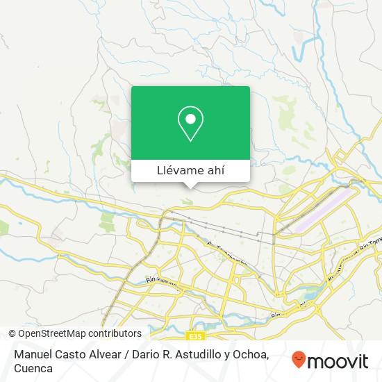 Mapa de Manuel Casto Alvear / Dario R. Astudillo y Ochoa
