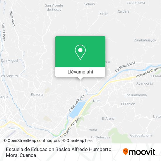 Mapa de Escuela de Educacion Basica Alfredo Humberto Mora