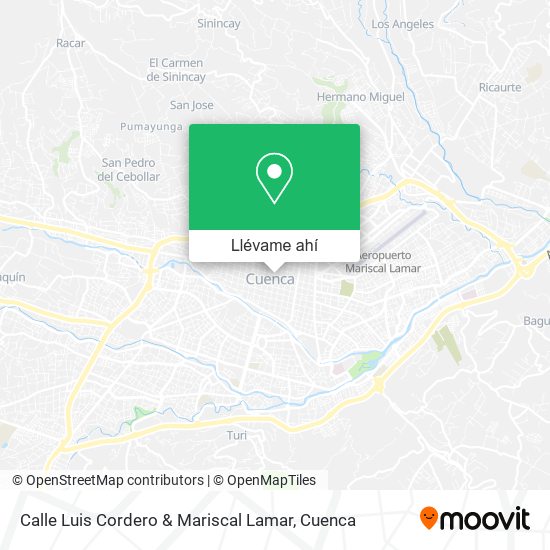 Mapa de Calle Luis Cordero & Mariscal Lamar