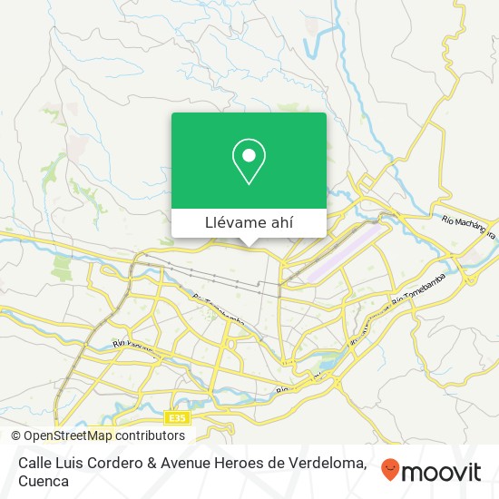 Mapa de Calle Luis Cordero & Avenue Heroes de Verdeloma