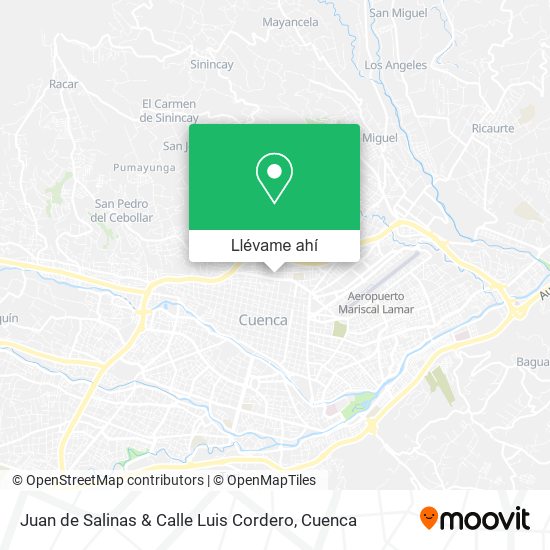 Mapa de Juan de Salinas & Calle Luis Cordero