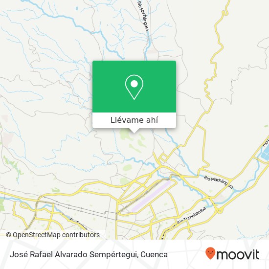 Mapa de José Rafael Alvarado Sempértegui