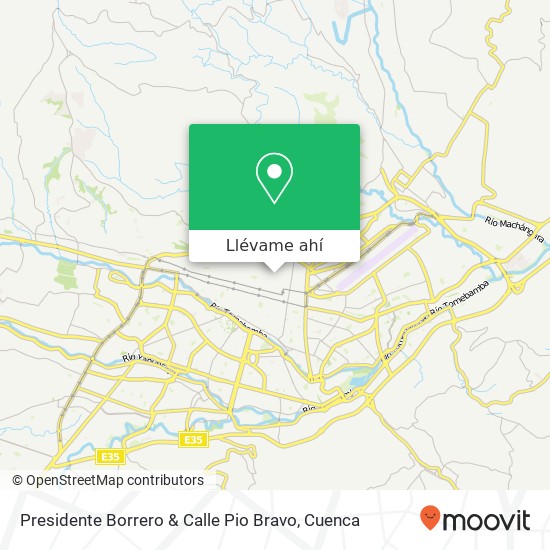 Mapa de Presidente Borrero & Calle Pio Bravo