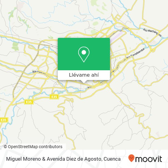 Mapa de Miguel Moreno & Avenida Diez de Agosto