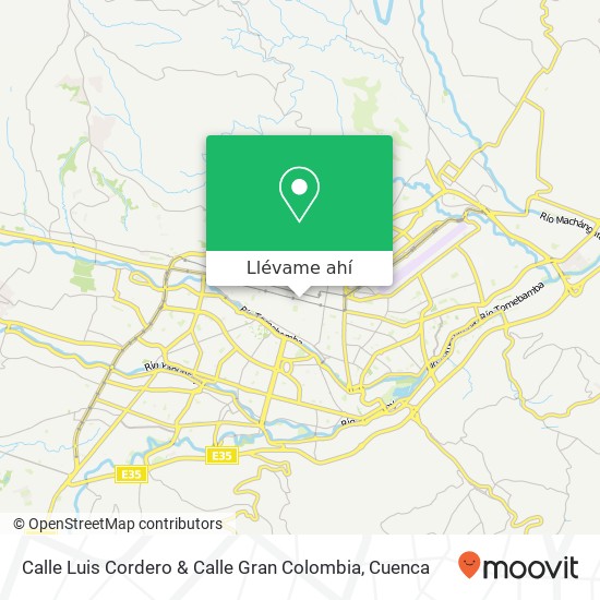 Mapa de Calle Luis Cordero & Calle Gran Colombia