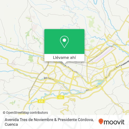 Mapa de Avenida Tres de Noviembre & Presidente Córdova