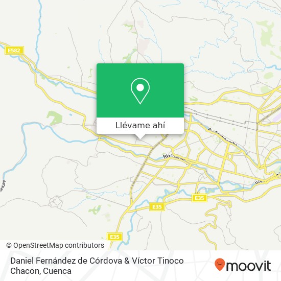 Mapa de Daniel Fernández de Córdova & Víctor Tinoco Chacon