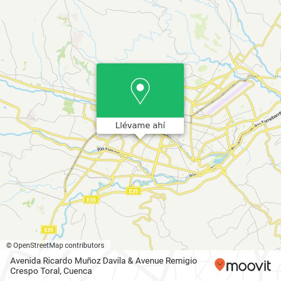 Mapa de Avenida Ricardo Muñoz Davila & Avenue Remigio Crespo Toral