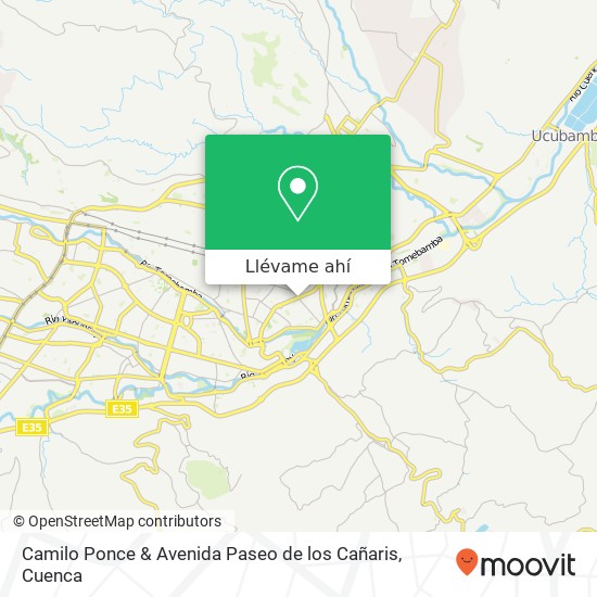 Mapa de Camilo Ponce & Avenida Paseo de los Cañaris