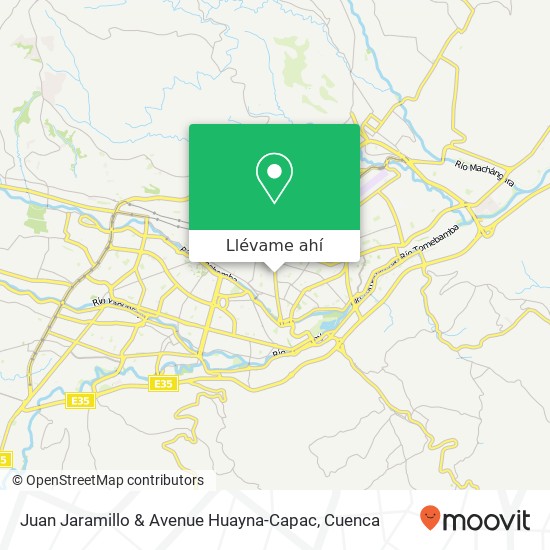 Mapa de Juan Jaramillo & Avenue Huayna-Capac