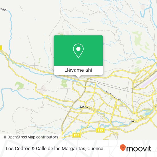 Mapa de Los Cedros & Calle de las Margaritas