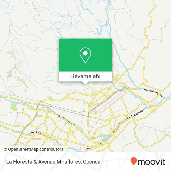Mapa de La Floresta & Avenue Miraflores