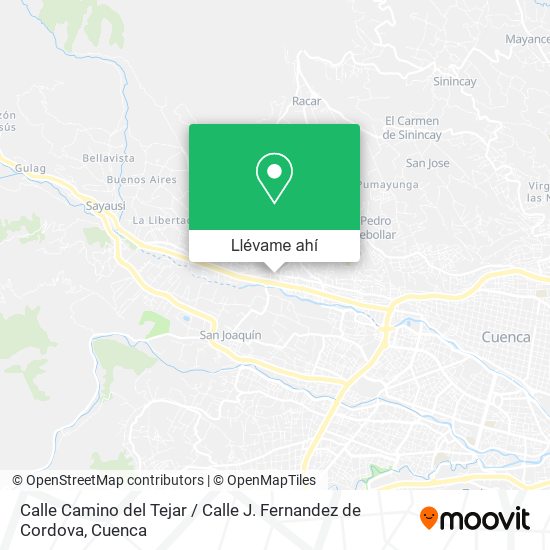 Mapa de Calle Camino del Tejar / Calle J. Fernandez de Cordova