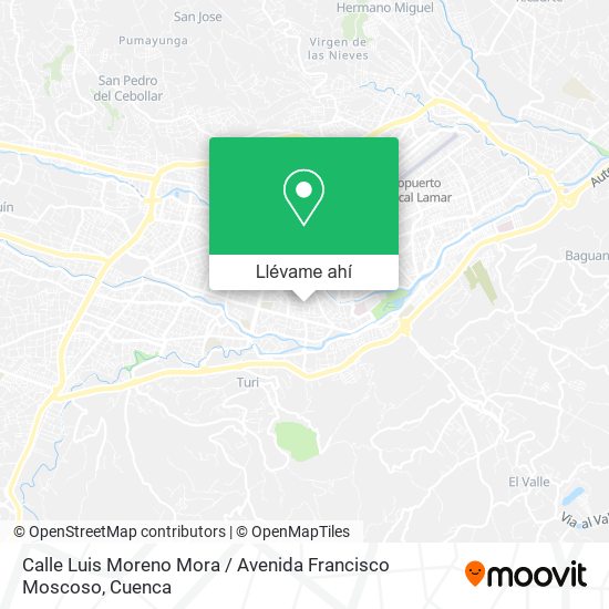 Mapa de Calle Luis Moreno Mora / Avenida Francisco Moscoso