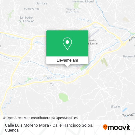Mapa de Calle Luis Moreno Mora / Calle Francisco Sojos