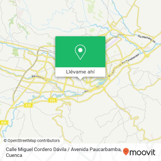 Mapa de Calle Miguel Cordero Dávila / Avenida Paucarbamba