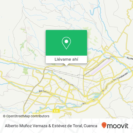 Mapa de Alberto Muñoz Vernaza & Estévez de Toral