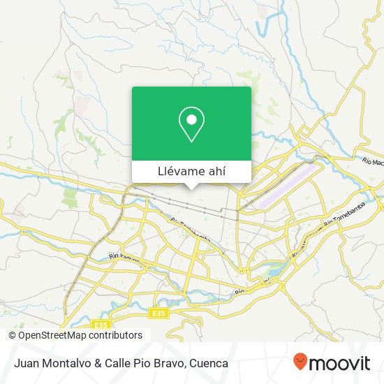 Mapa de Juan Montalvo & Calle Pio Bravo
