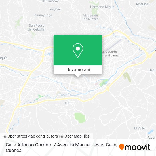 Mapa de Calle Alfonso Cordero / Avenida Manuel Jesús Calle