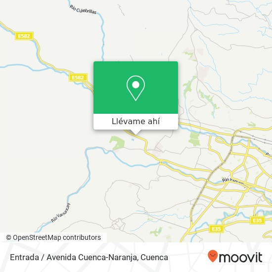 Mapa de Entrada / Avenida Cuenca-Naranja