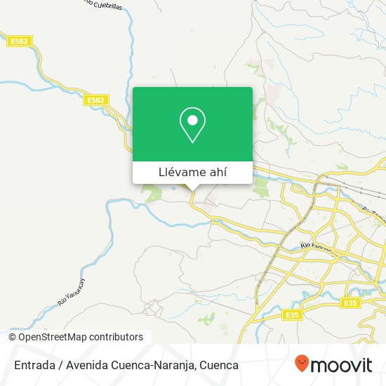 Mapa de Entrada / Avenida Cuenca-Naranja