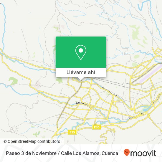 Mapa de Paseo 3 de Noviembre / Calle Los Alamos