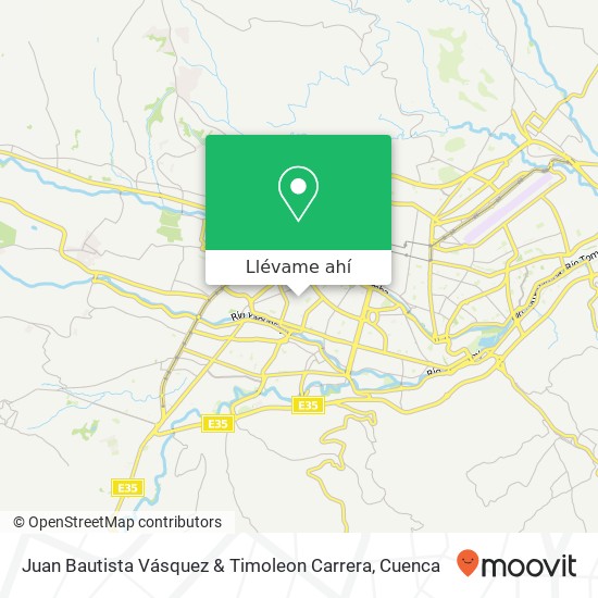 Mapa de Juan Bautista Vásquez & Timoleon Carrera