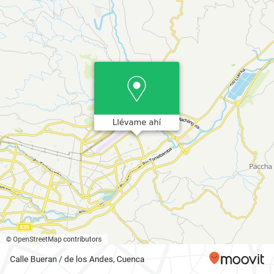 Mapa de Calle Bueran / de los Andes