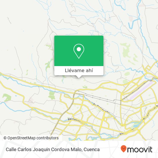 Mapa de Calle Carlos Joaquín Cordova Malo
