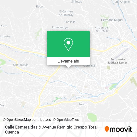 Mapa de Calle Esmeraldas & Avenue Remigio Crespo Toral